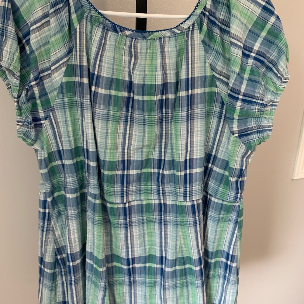 Faded Glory Plaid Top - Picture 5 of 16